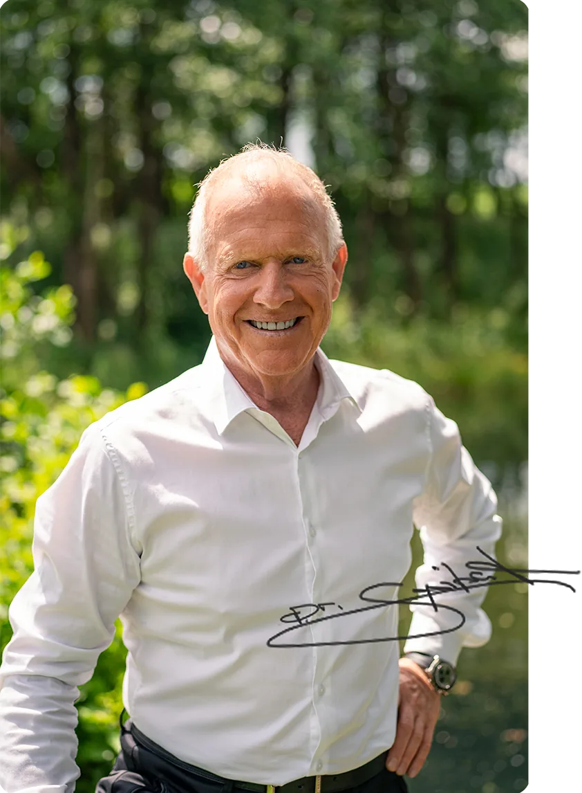 Ein Bild von Dr. Michael Spitzbart mit seiner Unterschrift.